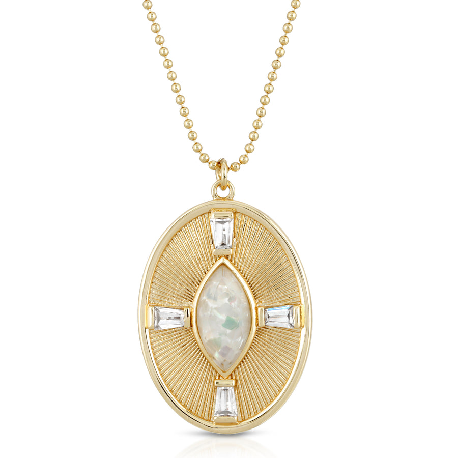 Sunray Necklace - Mother of Pearl