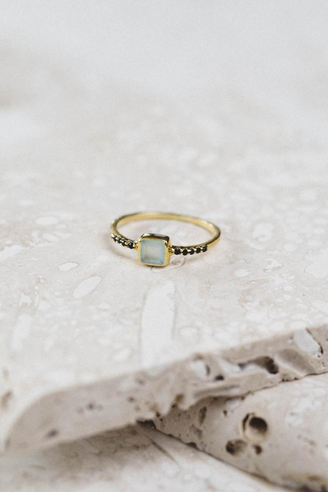 Jude Ring - Aqua Chalcedony